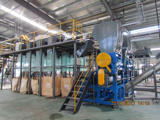 Plastic het Recyclingsmaalmachine van Ce, 2000kg/H-HUISDIERENfles Recyclingslijn