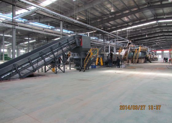 HUISDIERENfles Recyclingslijn met Scherpe Was Plastic Afval Recyclingsmachine