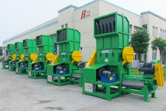 4pcs vaste het Afval Plastic Maalmachine van Blad75kw Jumbozakken
