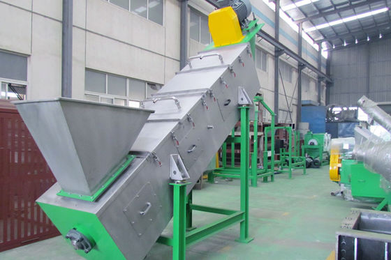 22kw de Film van de wrijvingwasmachine Plastic Recyclingsmachine