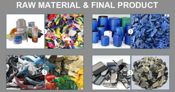 380V pp-PE Stijve Plastic Fles Recyclingsmachines