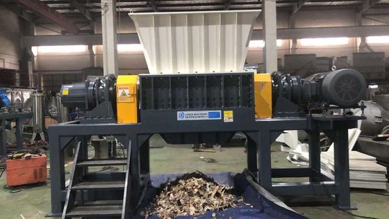 18.5kw de tweelingmachine van de Schachtontvezelmachine, Duurzame band verscheurende machine