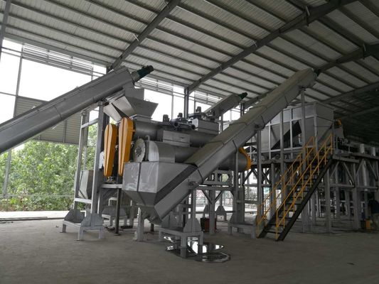 1000kg/h HUISDIER recyclingsmachine/huisdierenfles van het recyclingsinstallatie/huisdier de lijn van de vlokwas, plastic recyclingslijn