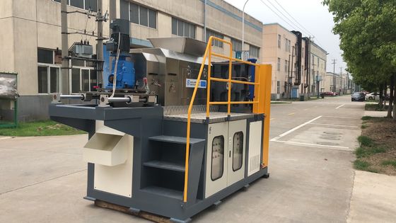 het geweven afval pp doet pp-film in zakken drukkend pelletiserend machine, afval plastic film recyclingsmachine, pe pp die machine recycleren